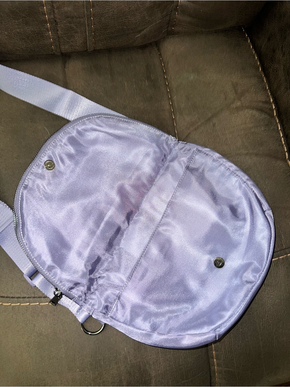 Lilac Satin Crossbody Bag - Women - Picture 2 of 2
